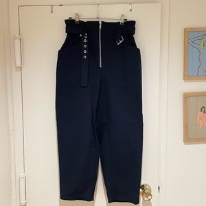 Banana Republic cropped navy pants size 8